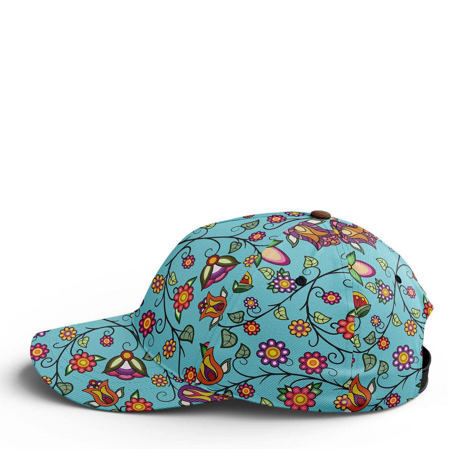 Heartbeat Petals Turquoise Snapback Hat