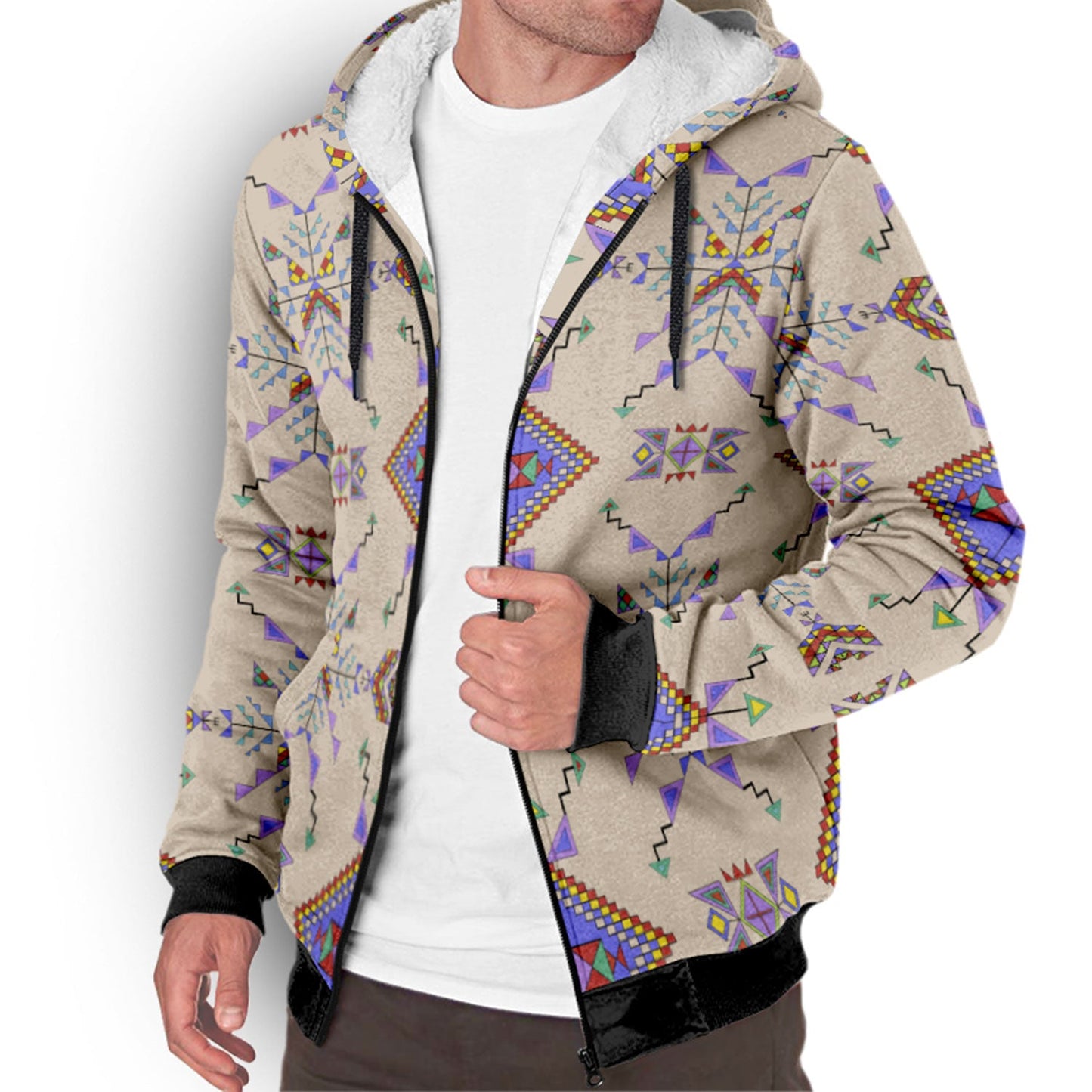 Buffalo Jump Hide Sherpa Hoodie