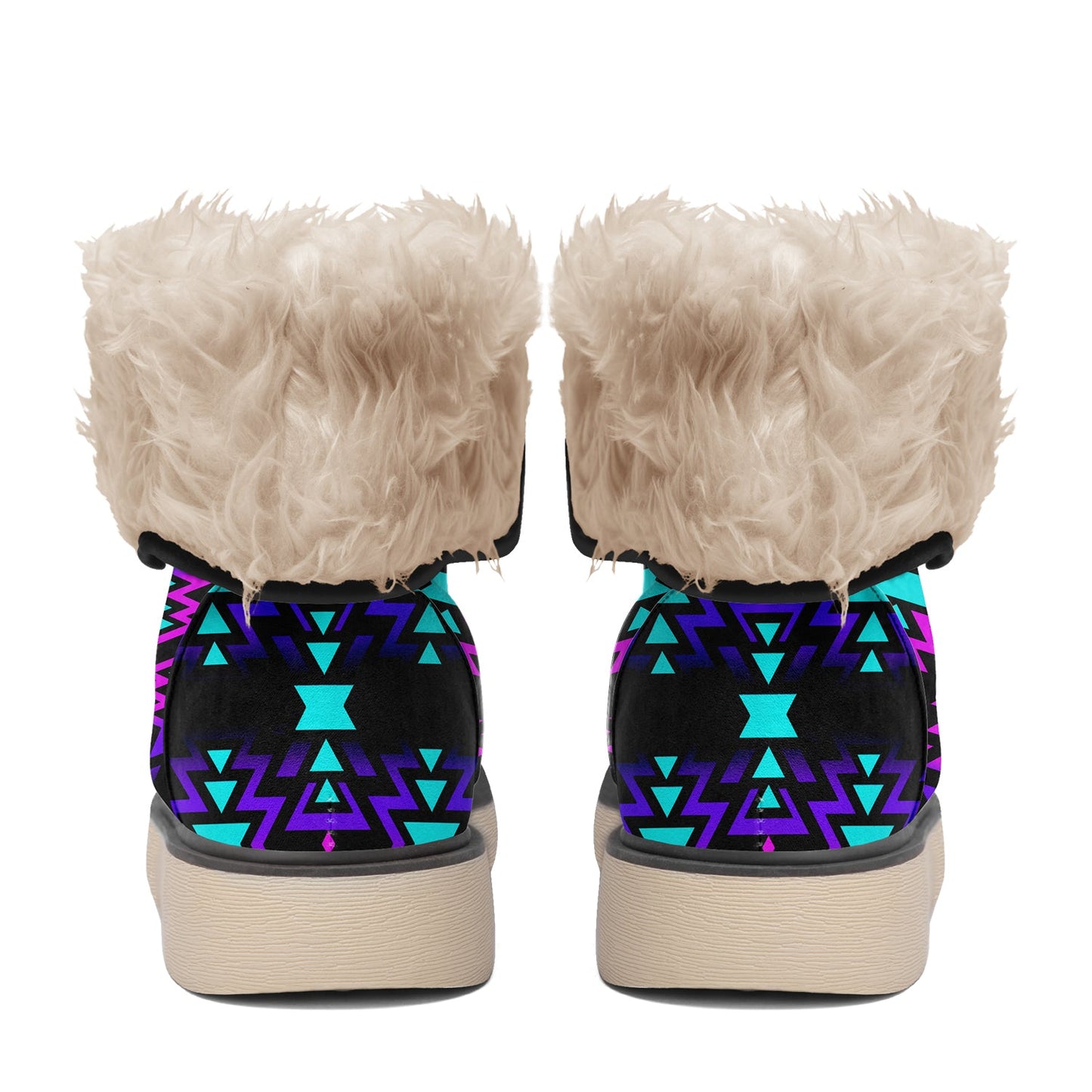 Black Fire Winter Sunset Polar Winter Boots