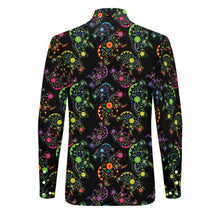 Load image into Gallery viewer, Floral Bear Men&#39;s Long Sleeve Dress Shirt
