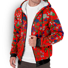 Load image into Gallery viewer, Grandmother Stories Fire Sherpa Hoodie
