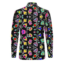 Load image into Gallery viewer, Indigenous Paisley Black Men&#39;s Long Sleeve Dress Shirt
