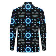 Load image into Gallery viewer, Rising Star Wolf Moon Men&#39;s Long Sleeve Dress Shirt
