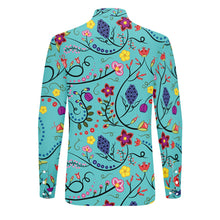 Load image into Gallery viewer, Fresh Fleur Sky Men&#39;s Long Sleeve Dress Shirt
