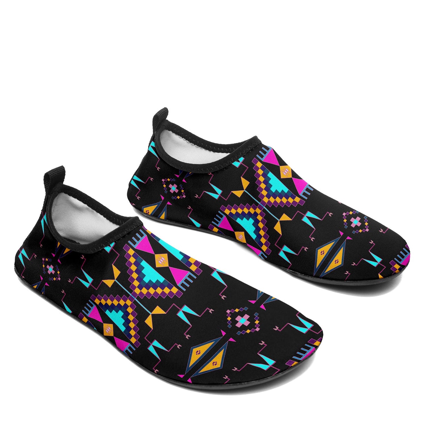 Rite of Passage Black Kid's Sockamoccs Slip On Shoes