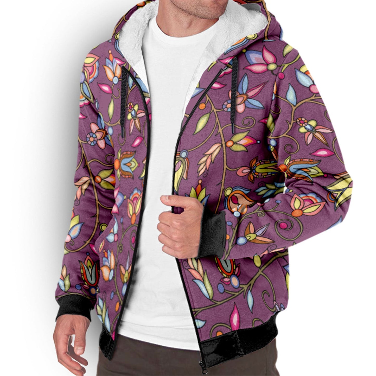 Buffalo Bloom Berry Bush Sherpa Hoodie