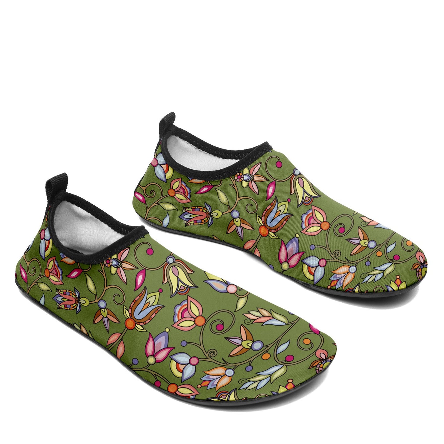 Buffalo Bloom Sage Kid's Sockamoccs Slip On Shoes