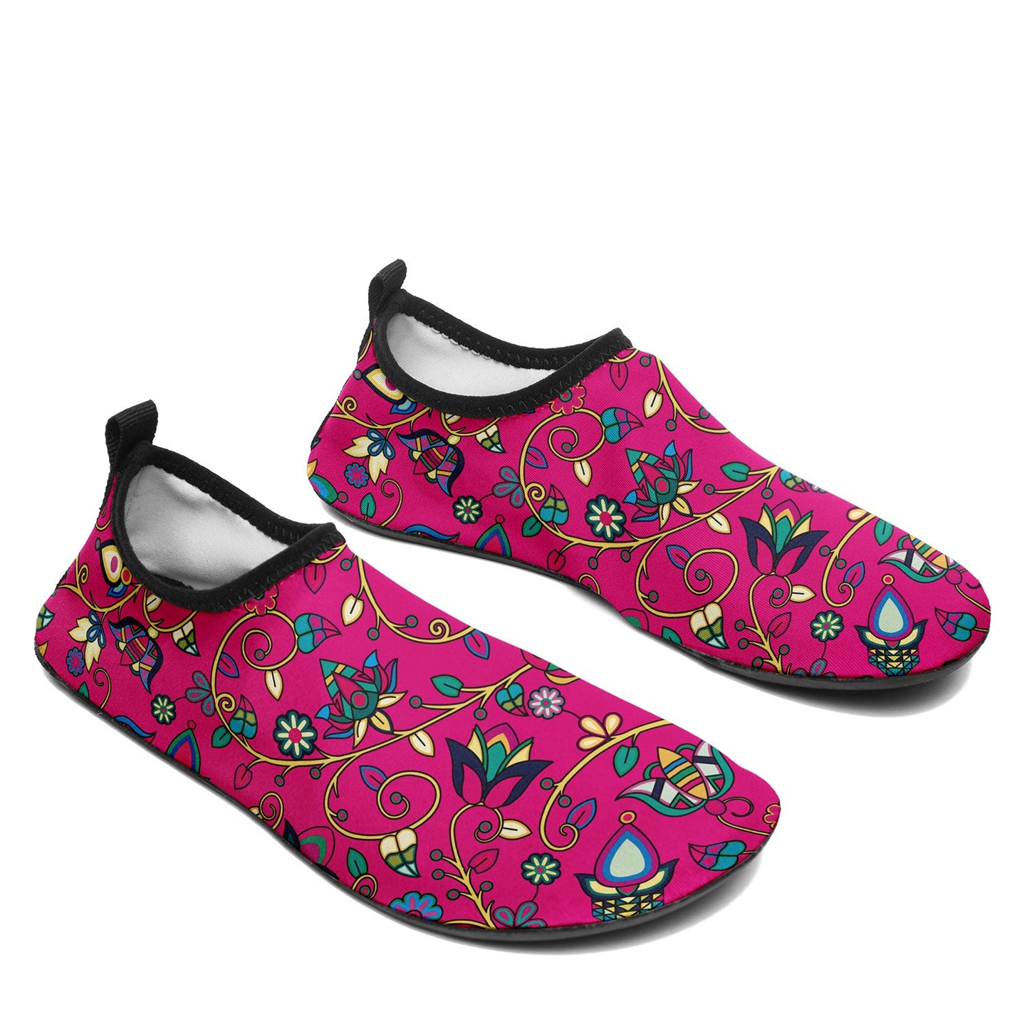 Thorny Path Pink Kid's Sockamoccs Slip On Shoes