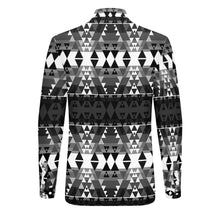 Load image into Gallery viewer, Writing on Stone Black and White Men&#39;s Long Sleeve Dress Shirt
