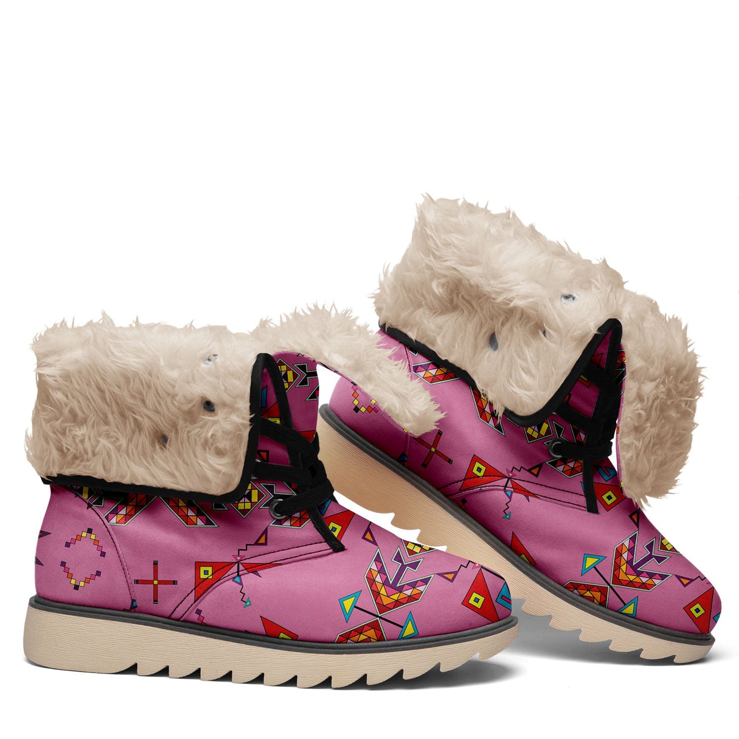 Scattered Generations Pink Polar Winter Boots