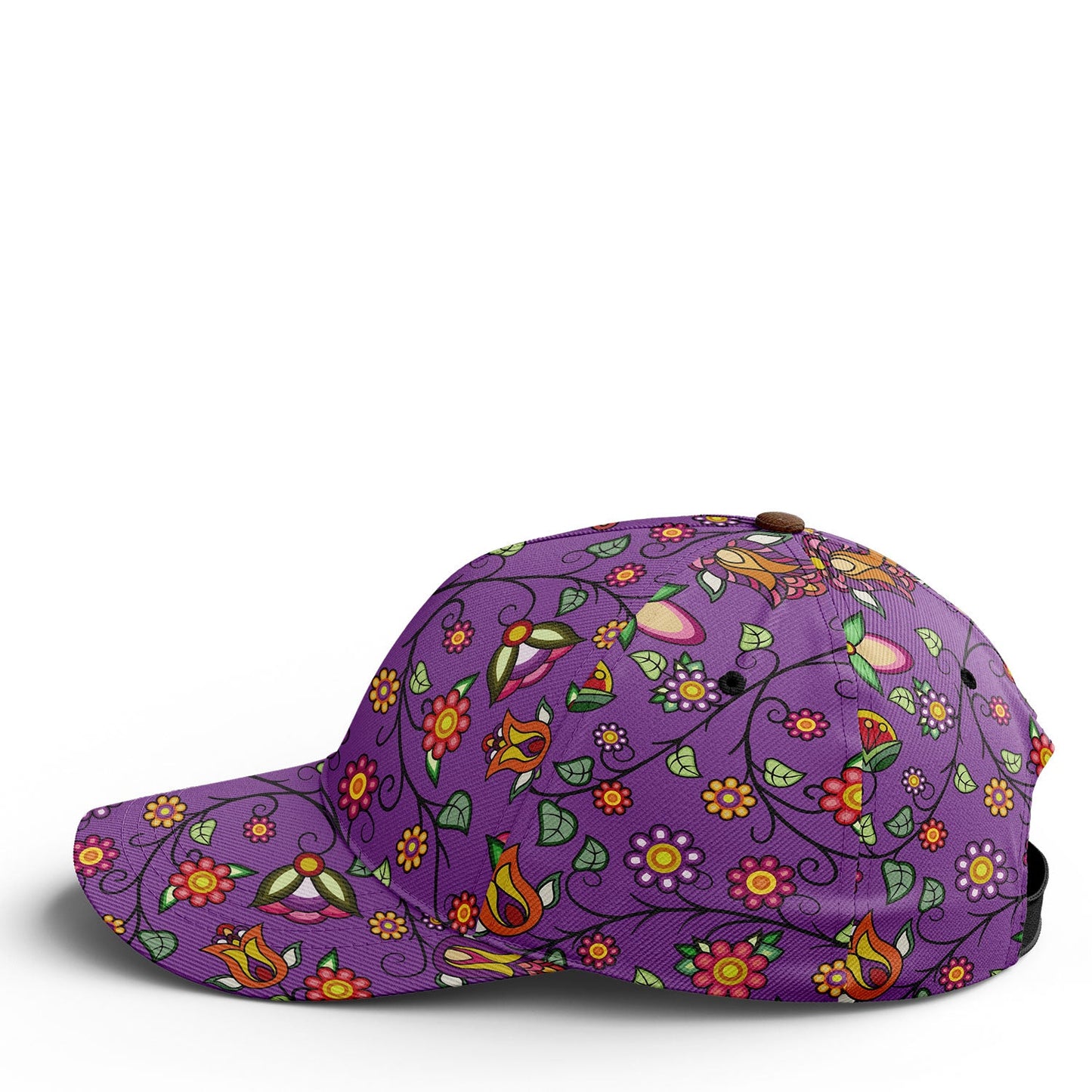 Heartbeat Petals Purple Snapback Hat