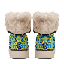 Load image into Gallery viewer, Kaleidoscope Jaune Bleu Polar Winter Boots
