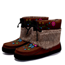 Load image into Gallery viewer, Harvest Bloom Leather MocLux Short Style with Fur
