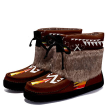 Load image into Gallery viewer, Sawtooth Path Leather MocLux Short Style with Fur
