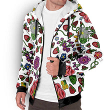 Load image into Gallery viewer, Berry Pop White Sherpa Hoodie
