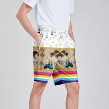 Load image into Gallery viewer, Buffalos Running White Clay Athletic Shorts with Pockets
