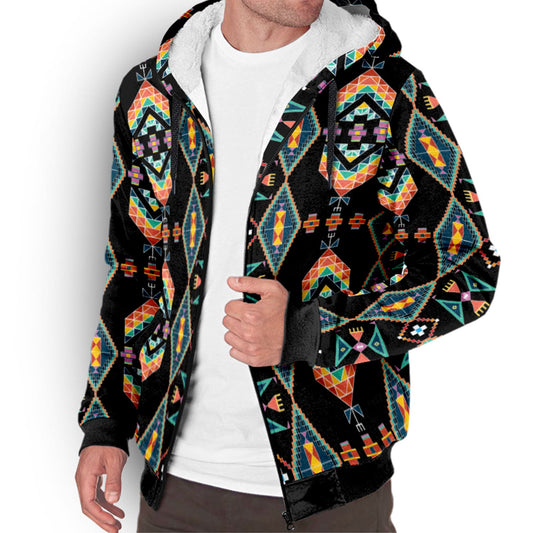 Travois Tipi Black Sherpa Hoodie