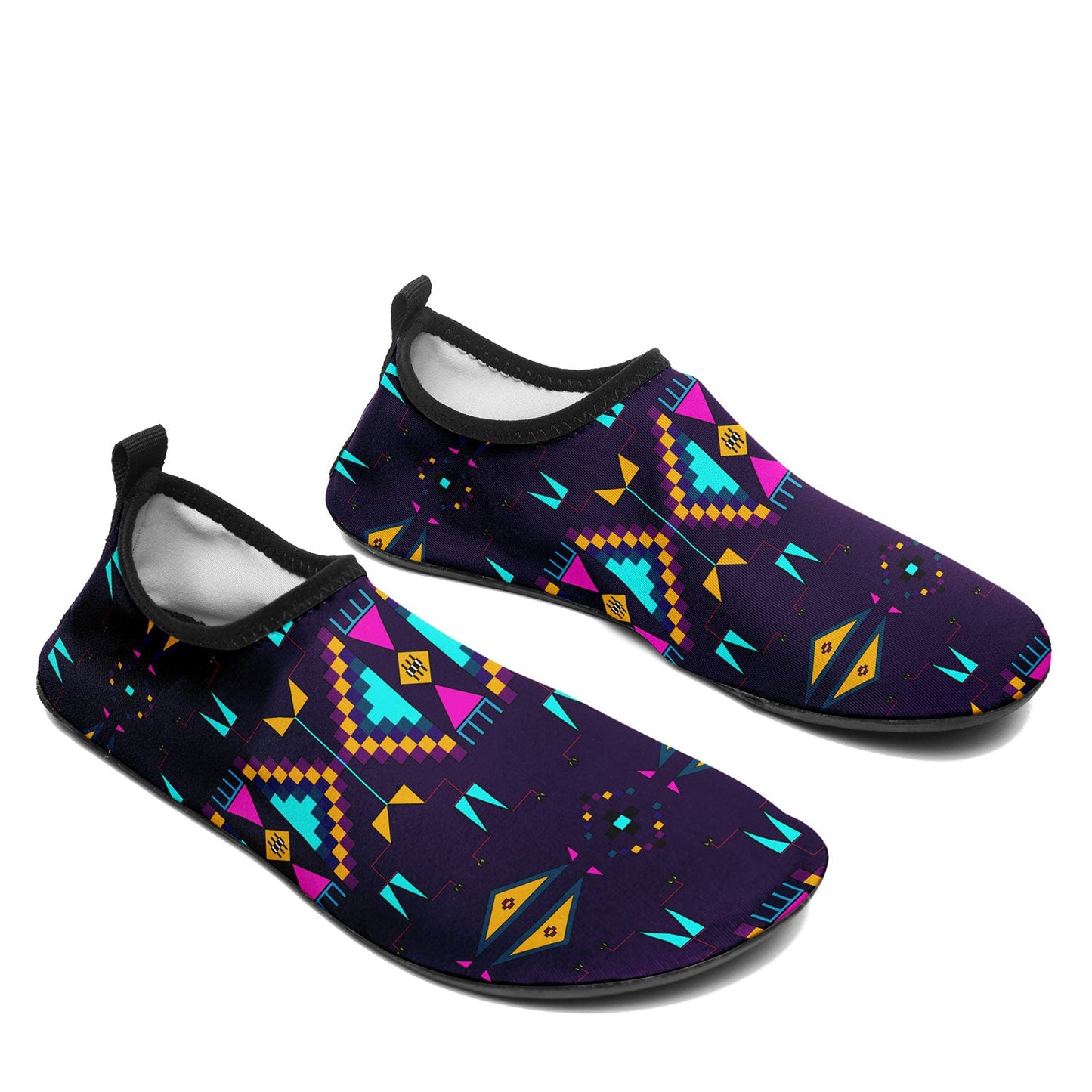 Rite of Passage Dark Purple Kid's Sockamoccs Slip On Shoes