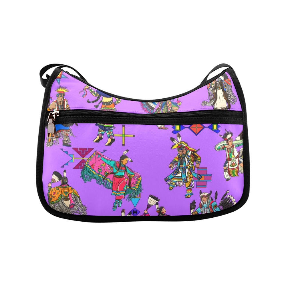 Grand Entry Dancers Purple Crossbody Bag