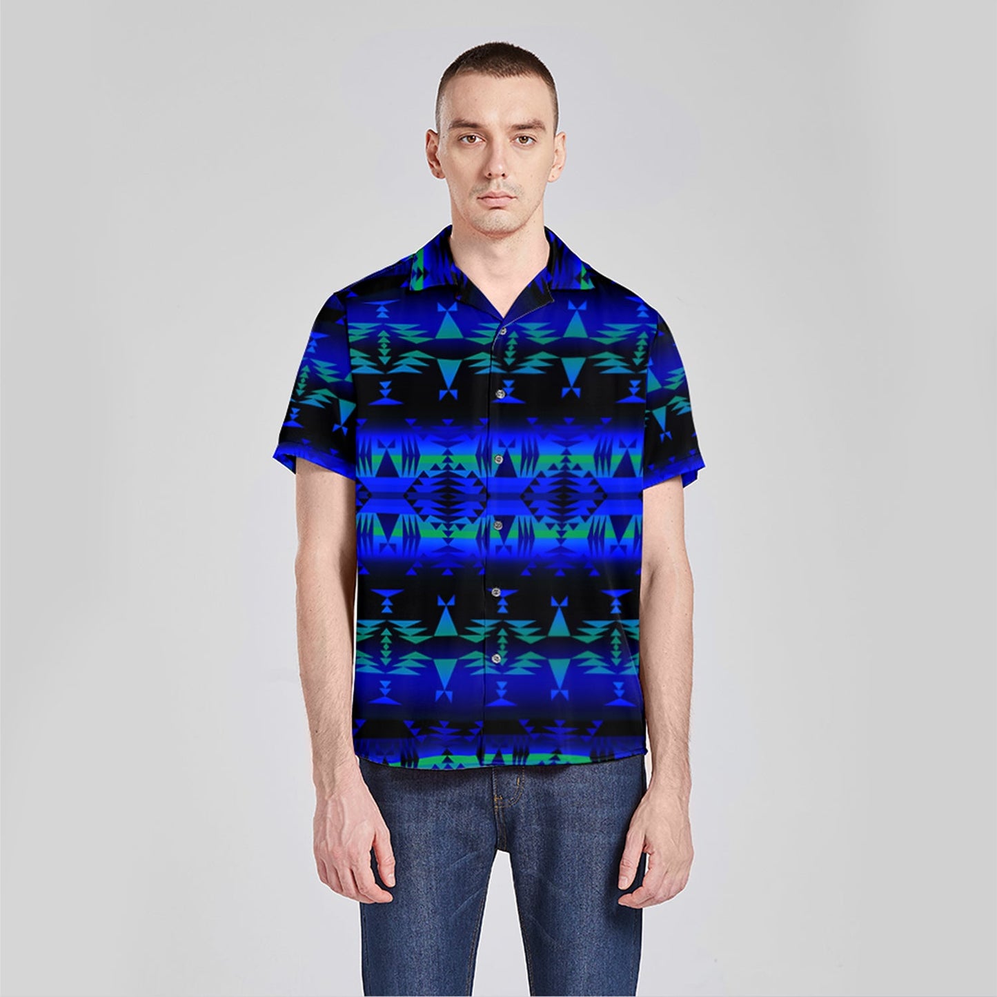 Between the Mountains Silky Button Up
