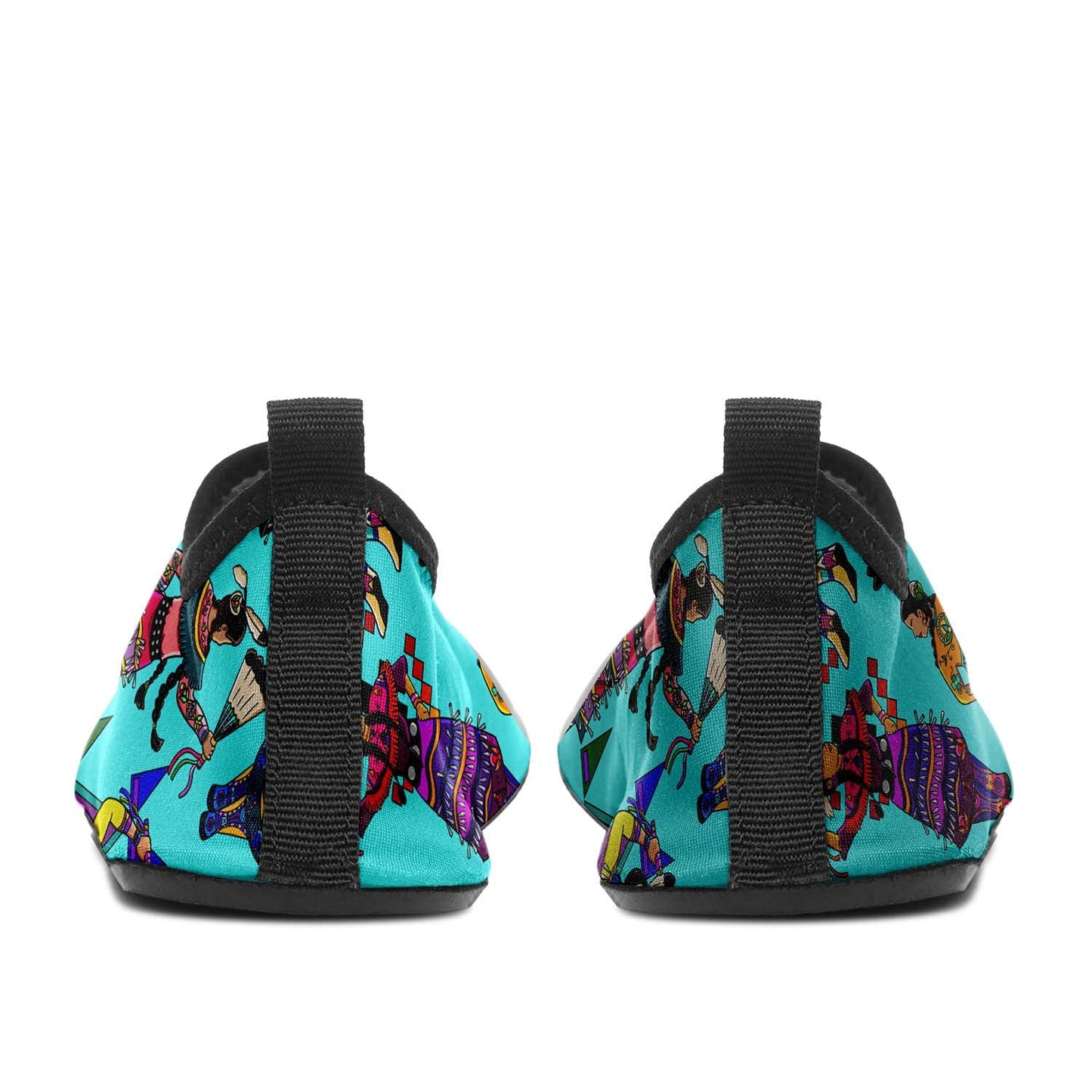 Women's Jingle Dancers Turquoise Sockamoccs
