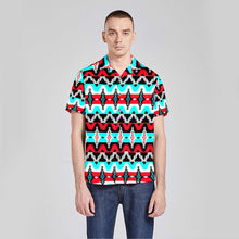 Load image into Gallery viewer, Two Spirit Dance Button Up Silk Shirt
