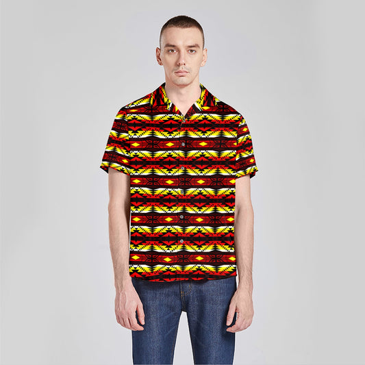 Canyon War Party Button Up Silk Shirt