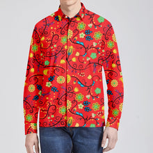 Load image into Gallery viewer, Nipin Blossom Fire Men&#39;s Long Sleeve Dress Shirt
