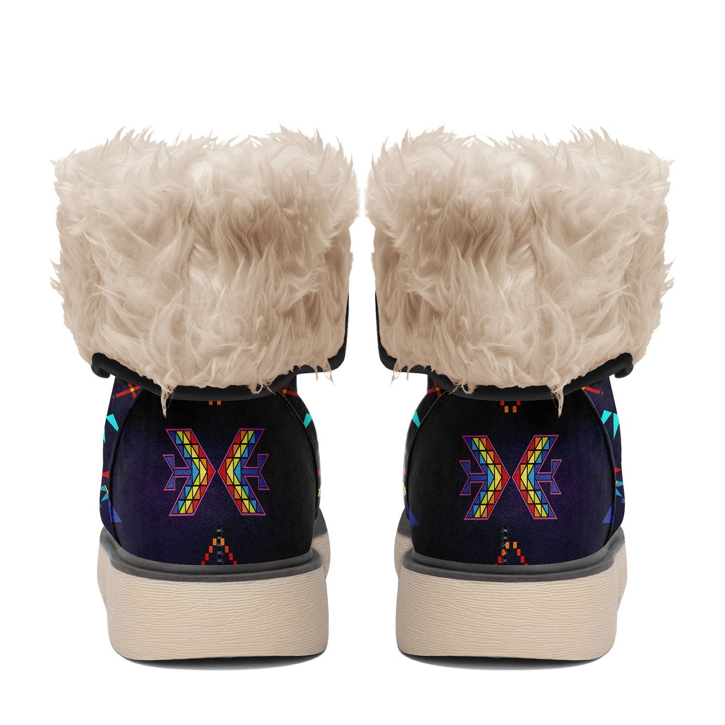 Rainy Chief Rainbow Dark Purple Polar Winter Boots