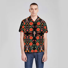 Load image into Gallery viewer, Floral Beadwork Six Bands Button Up Silk Shirt
