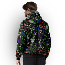 Load image into Gallery viewer, Grandmother Stories Mignight Sherpa Hoodie
