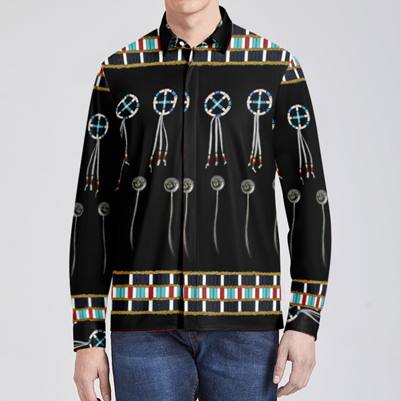 Beaded Bracelet Dress Shirt