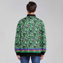 Load image into Gallery viewer, Culture in Nature Green Zippered Collared Lightweight Jacket
