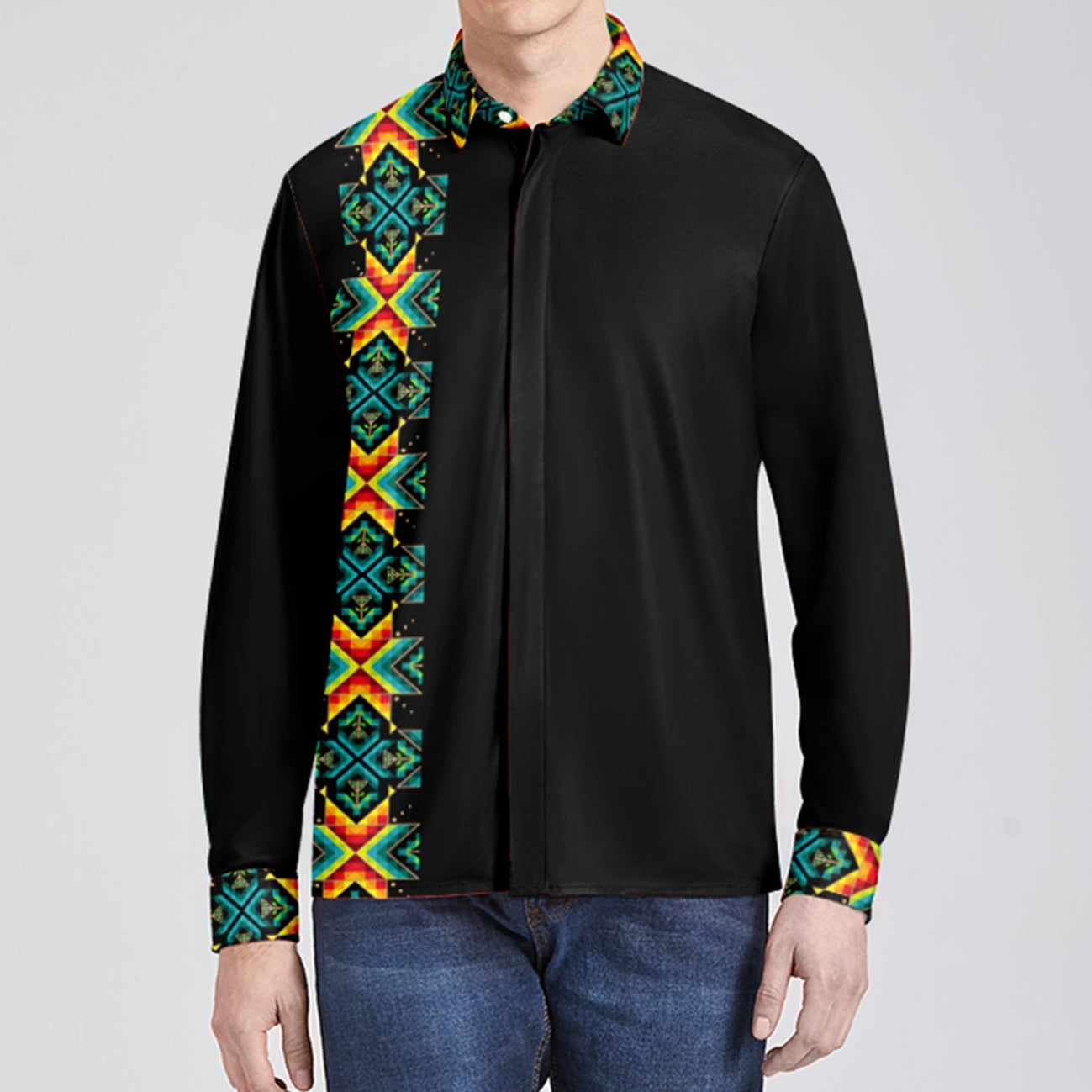 Blanket Strip Dress Shirt