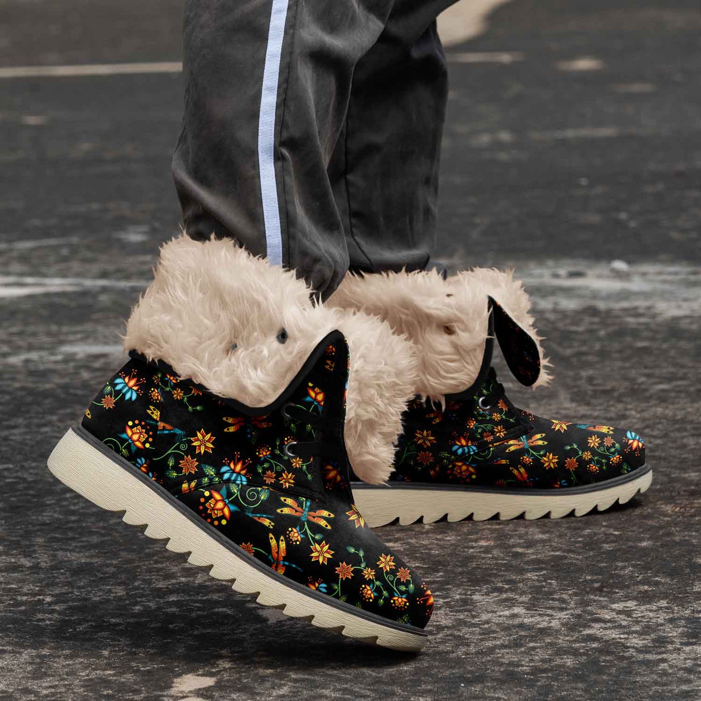 Dragon Lily Noir Polar Winter Boots