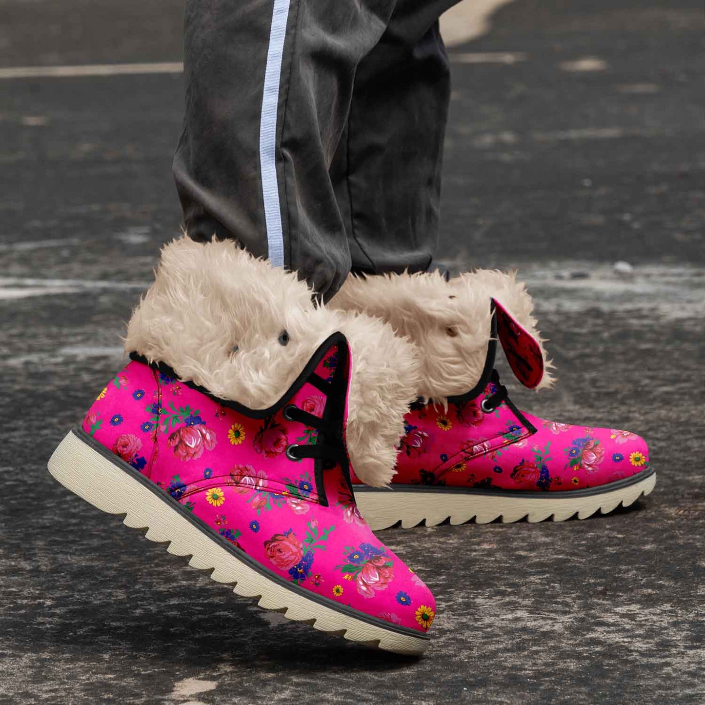 Kokum Ceremony Pink Polar Winter Boots