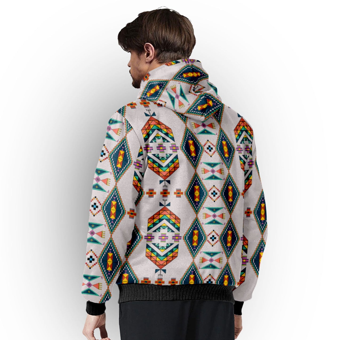 Travois Tipi Grey Sherpa Hoodie