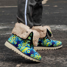 Load image into Gallery viewer, Kaleidoscope Jaune Bleu Polar Winter Boots
