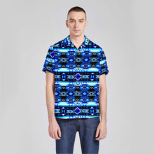 Load image into Gallery viewer, Force of Nature Winter Night Button Up Silk Shirt
