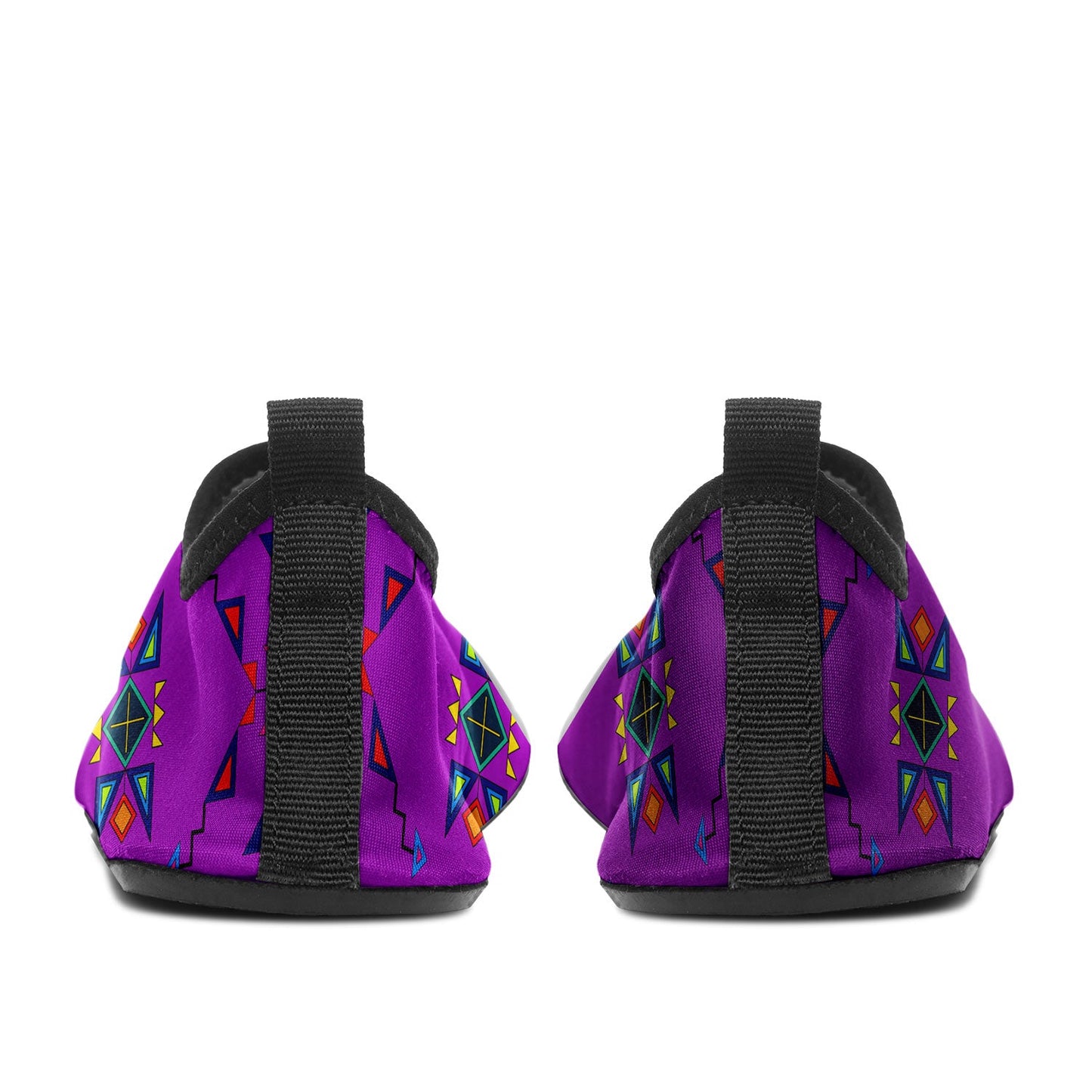 Buffalo Jump Purple Kid's Sockamoccs Slip On Shoes