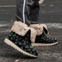 Load image into Gallery viewer, Berry Flowers Black Polar Winter Boots
