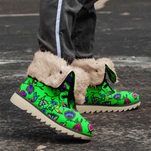 Load image into Gallery viewer, Indigenous Paisley Green Polar Winter Boots
