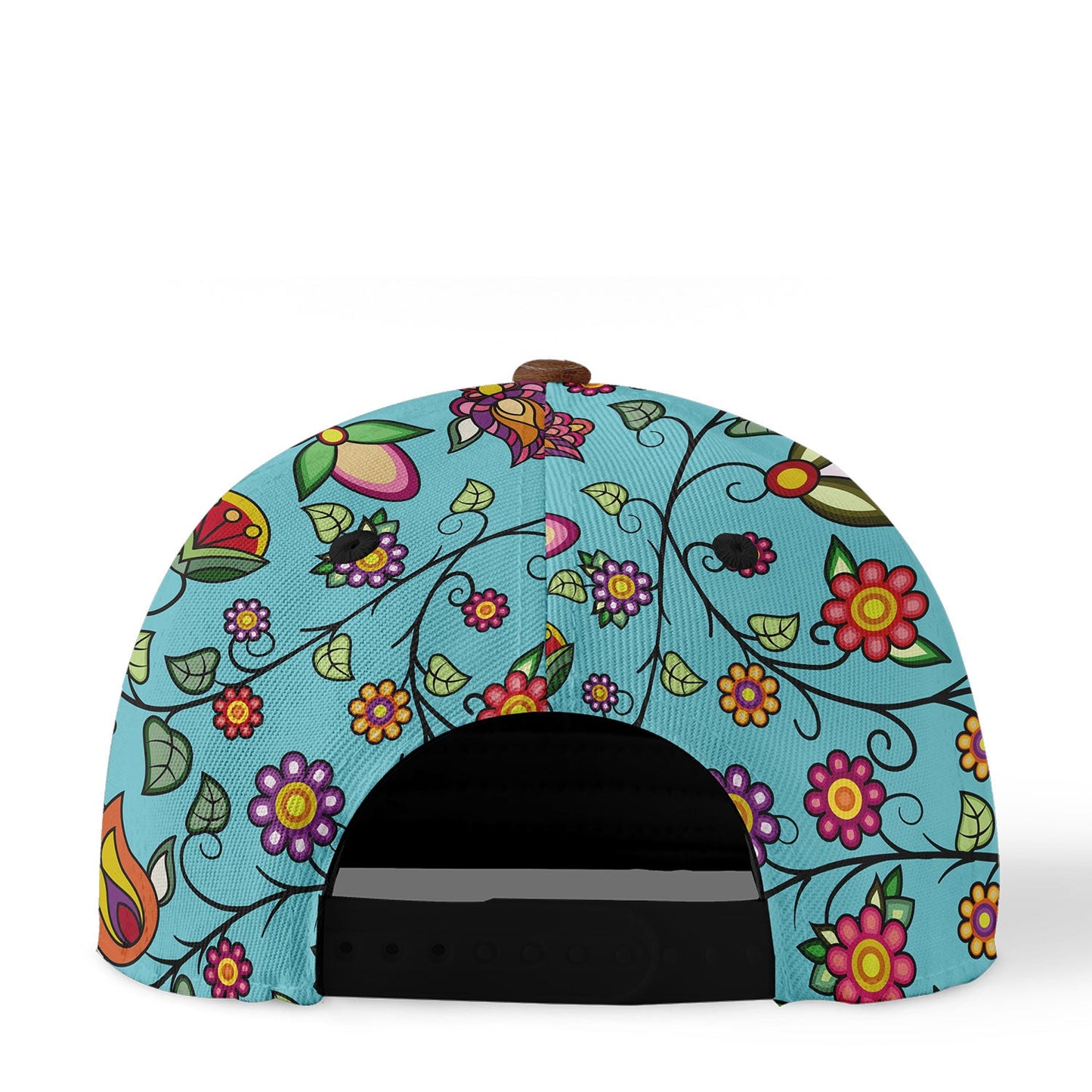 Heartbeat Petals Turquoise Snapback Hat