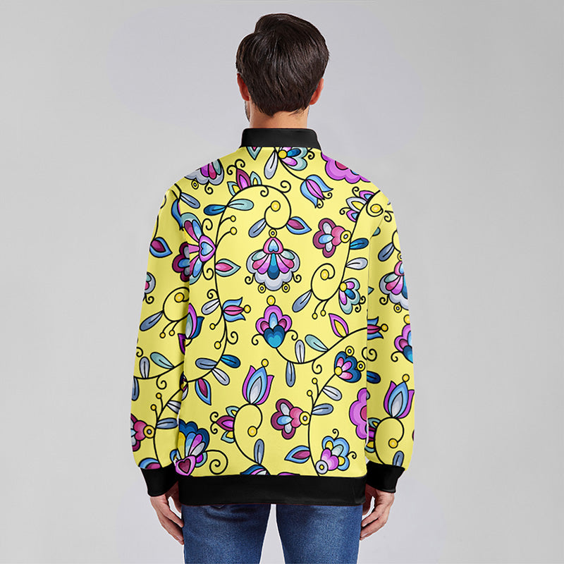 Autumn Bundle Blessing Yellow Collared Lightweight Jacket