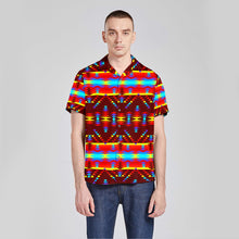 Load image into Gallery viewer, Visions of Peace Button Up Silk Shirt
