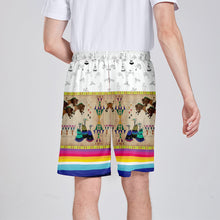 Load image into Gallery viewer, Buffalos Running White Clay Athletic Shorts with Pockets
