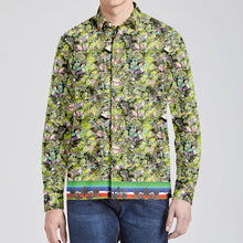 Load image into Gallery viewer, Culture in Nature Green Leaf Men&#39;s Long Sleeve Dress Shirt
