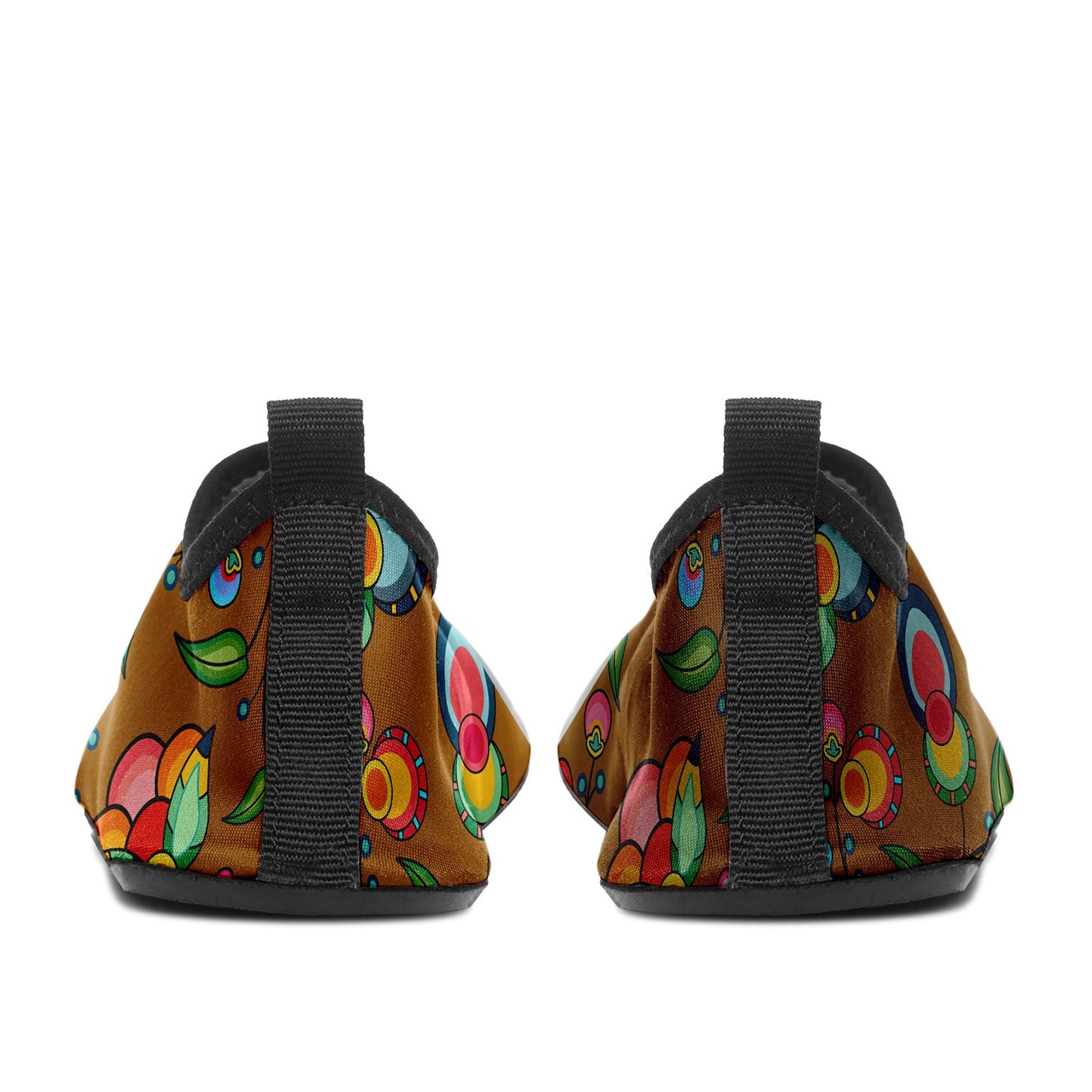 Floral Bounty Fall Leaves Kid's Sockamoccs Slip On Shoes