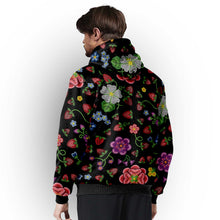 Load image into Gallery viewer, Berry Pop Midnight Sherpa Hoodie
