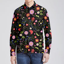 Load image into Gallery viewer, Nipin Blossom Midnight Men&#39;s Long Sleeve Dress Shirt
